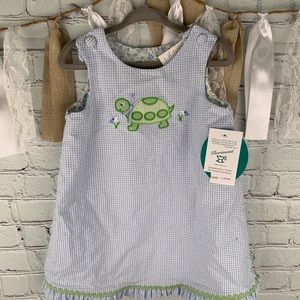 Glorimont Dress Reversible turtle sz 18 months NWT